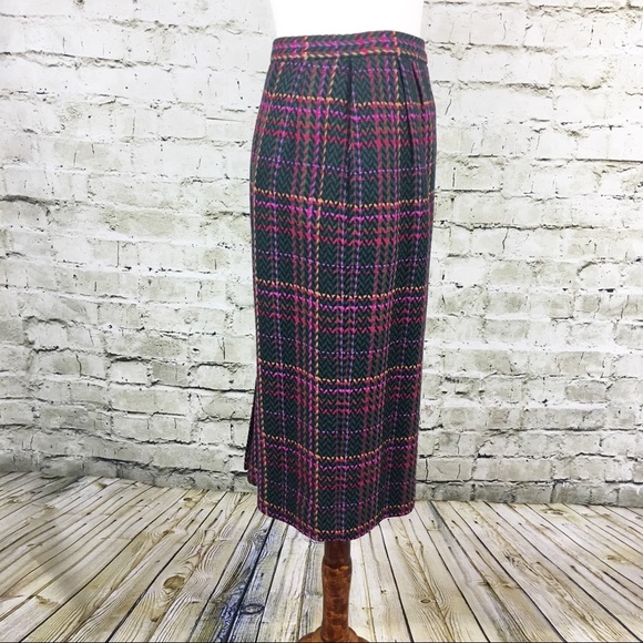 Pendleton Wool Plaid Pencil Skirt (Size 8) - Picture 3 of 6